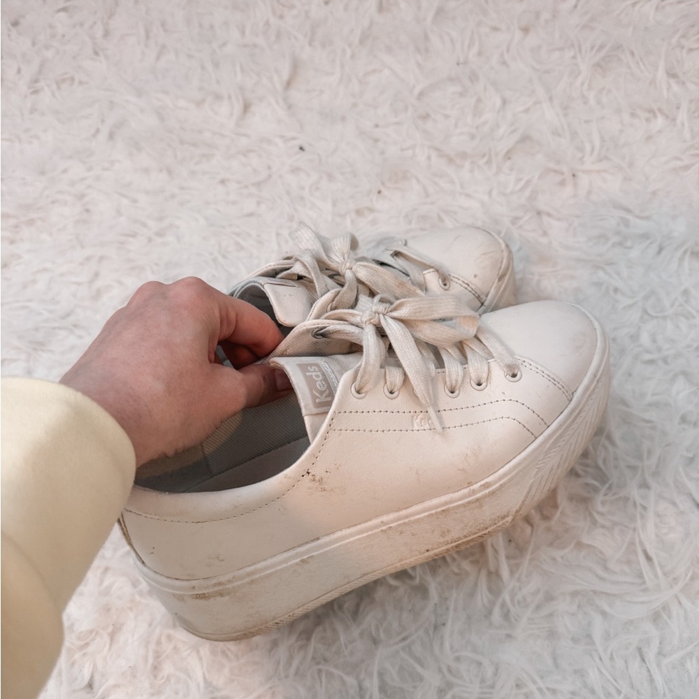 Keds Women's White Platform Sneakers
